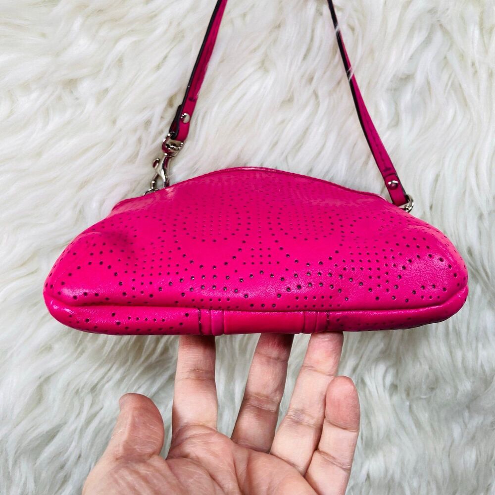 Magenta Coach wristlet - Picture 11 of 11